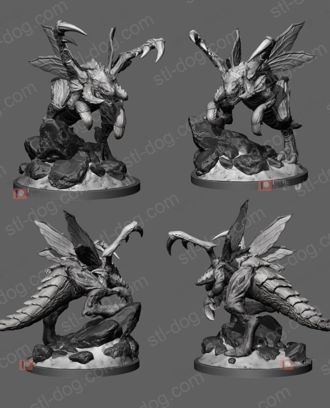 星际争霸 StarCraft 跳虫（Zergling）3D 打印图纸